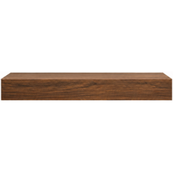 Plan de toilette suspendu - 80 cm - Noyer (fixations incluses)