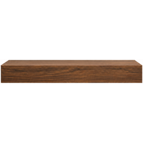 Plan de toilette suspendu - 80 cm - Noyer (fixations incluses)