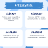Plan de toilette suspendu - 80 cm - Noyer (fixations incluses)