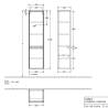 Colonne de salle de bains 2 portes COLLARO Villeroy & Boch
