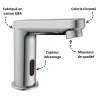 Mitigeur lavabo avec capteur infrarouge Chromé - Schütte