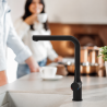 Mitigeur cuisine avec système de filtration Noir mat - Schütte