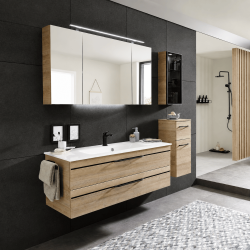 Meuble sous vasque + simple vasque Carat Ligne 212 Azurlign Meuble sous vasque + simple vasque Carat Ligne 212 Azurlign