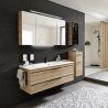 Meuble sous vasque + simple vasque Carat Ligne 212 Azurlign