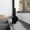 Mitigeur cuisine sous fenêtre Noir mat - Schütte
