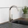 Mitigeur évier Basse pression - Inox - Schütte