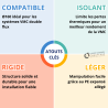 Conduit PE thermodynamique 2 mètres rigide isolé expansé Ø160 Axelair