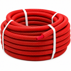 Tuyau PER Ø16 mm Prégainé Rouge 100 m