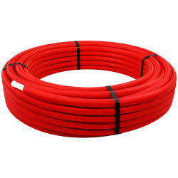 Couronne tube multicouche gaine rouge Ø 16 ou 20 x 2 mm par 50 M Couronne tube multicouche gaine rouge Ø 16 ou 20 x 2 mm par 50 M
