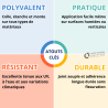 Cartouche 310 ml blanc TEC7 pour coller, étancher et monter Novatech