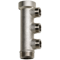 Collecteur simple 3 sorties mâles 3/4" RBM