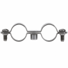 Collier double pour fixation de tuyauterie Fischer