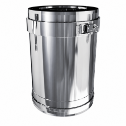 Rallonge 20cm Fioul ou gaz 80/125 Poujoulat