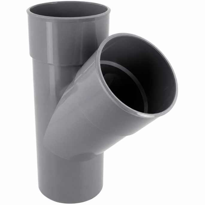 Té PVC 45° MF 100