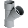 Té PVC 45° FF 100