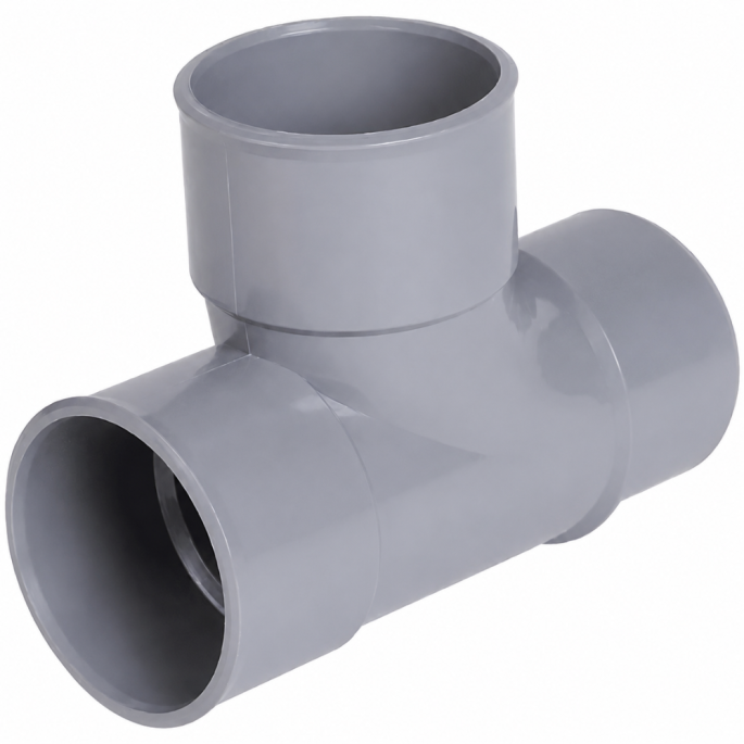 Té PVC 90° MF 100