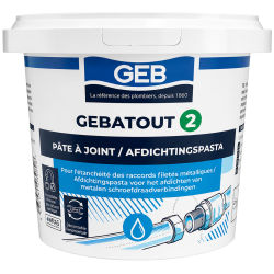 Pâte à joint pour raccords filetés 500g GEBATOUT 2 GEB