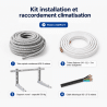 Kit installation et raccordement climatisation sol 3 mètres 1/4-1/2