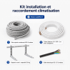 Kit installation et raccordement climatisation sol 3 mètres 1/4-1/2