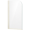Pare baignoire - 1 volet - Profilé blanc Fluidheat