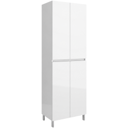 Colonne de rangement - 4 portes - Blanc brillant Fluidheat Colonne de rangement - 4 portes - Blanc brillant Fluidheat