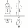 Pack urinoir + robinet temporisé + siphon - Sanindusa