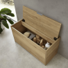 Coffre de rangement avec assise - Chêne Riviera - Azurlign