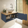 Meuble sous-vasque 61 cm – version porte à droite – Royal bleu mat - Azurlign