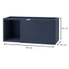 Meuble sous-vasque 61 cm – version porte à droite – Royal bleu mat - Azurlign