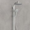 Colonne de douche thermostatique - chrome - Schütte