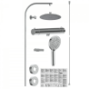 Colonne de douche thermostatique - chrome - Schütte