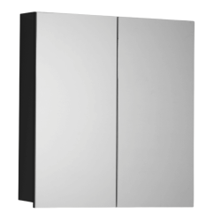 Armoire de toilette miroir - 60 cm - finition noir mat Armoire de toilette miroir - 60 cm - finition noir mat