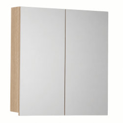 Armoire de toilette miroir - 60 cm - finition chêne Armoire de toilette miroir - 60 cm - finition chêne