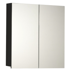 Armoire de toilette miroir - 60 cm - finition noir mat Armoire de toilette miroir - 60 cm - finition noir mat
