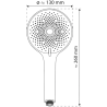 Mitigeur bain thermostatique mural avec douchette - Chromé - Schütte