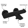 Mitigeur bain thermostatique - noir mat - Schütte