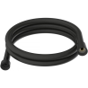 Flexible de douche lisse Anti torsion 150 cm - Noir - Schütte