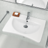Lavabo PMR ETIUDA 65 x 55 cm avec support métallique