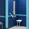 Siège de douche rabattable avec pied ALU DELABIE