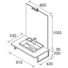 Ensemble de salle de bains PMR Easy Bath 900 Econtract Salgar