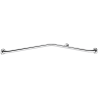 Barre de maintien d'angle 2 murs inox brillant Ø 32 Delabie