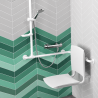 Siège de douche amovible grand confort Delabie