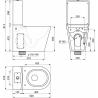 WC MONOBLOC S21 à poser au sol avec réservoir 3/6 L DELABIE