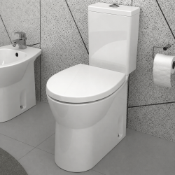 Pack WC S/H Rimflush sans bride blanc EASY SANINDUSA