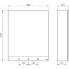 Armoire miroir 4 fonctions : Miroir, Robinet automatique, distributeur de savon, distributeur d'essuie-mains