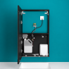 Armoire miroir 4 fonctions : Miroir, Robinet automatique, distributeur de savon, distributeur d'essuie-mains