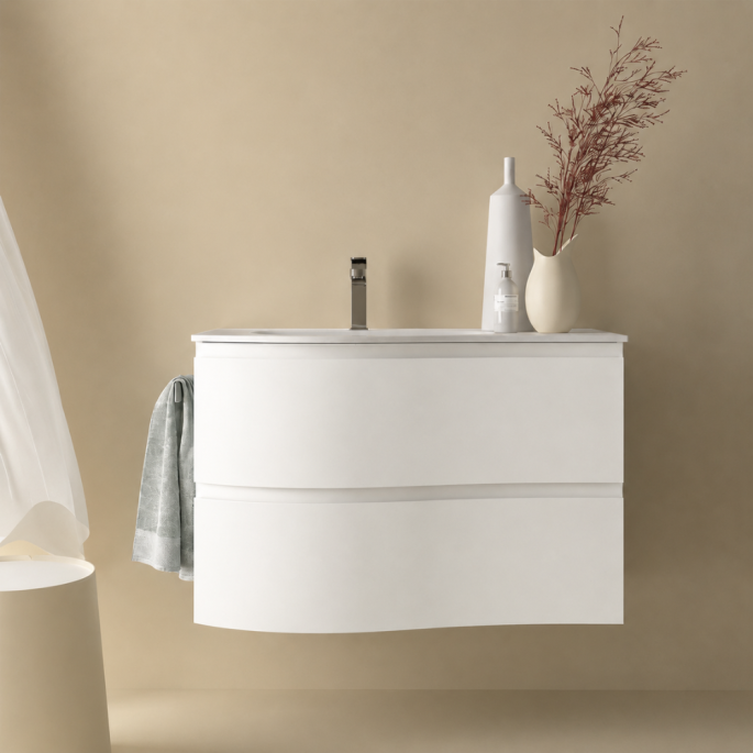 Meuble sous vasque + simple vasque Mam Salgar