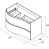 Meuble sous vasque + simple vasque Mam Salgar