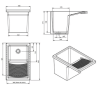 Pack Bac à laver 40 cm + meuble