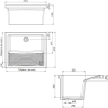 Pack Bac à laver 75 cm + meuble